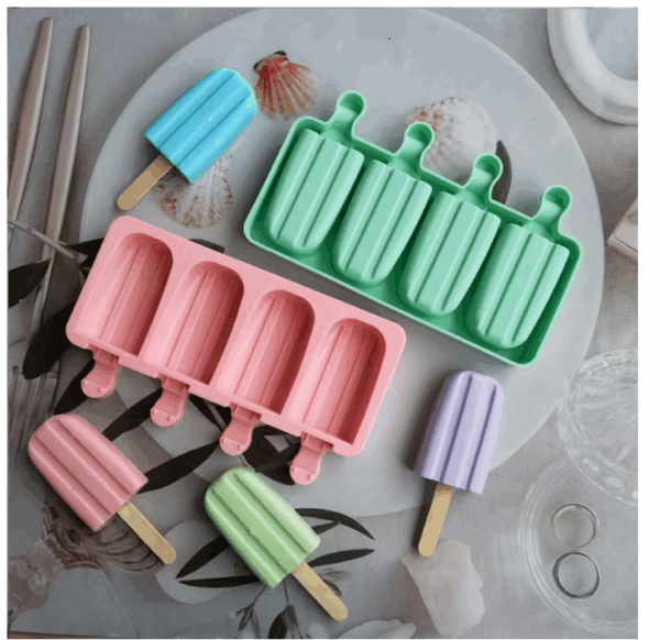 Molde 4 paletas helado